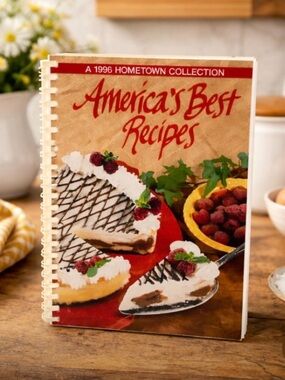 1996 America's Best Recipes Hometown Collection Cookbook Spiral Bound Oxmoor